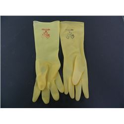 (3) Three Pair of Long Rubber Gloves, Unused, Industrial