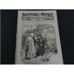 1866-1890 Harper's Weekly, Dates Our Choice, Guaranteed Old!