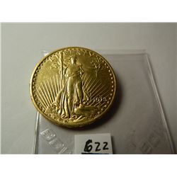 Gold 1913 $20 Saint-Gaudens Double Eagle, AGW=.9675 ounce, Austin, Texas Estate Gold Hoard