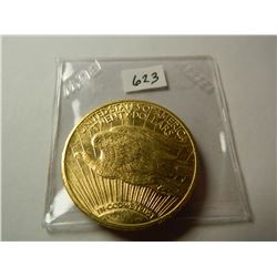 Gold 1910 $20 Saint-Gaudens Double Eagle, AGW=.9675 ounce, Austin, Texas Estate Gold Hoard