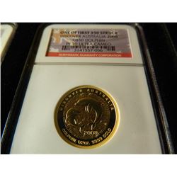 Gold 2008 Australia Dolphin Set: ALL NGC PF70 UCAM, AGW= .64 Ounce Gold for the set. Nice!