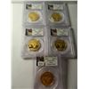 Image 1 : Five (5) Gold China 2013 200Y Panda, PCGS MS70, 1/2 ounce Fine Gold Each, all five one money