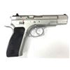 Image 1 : CZ-USA CZ75B, 9mm Pistol, 16 shot, NEW IN BOX, #91128, DA/SA, Matte Stainless Finish, Steel Frame
