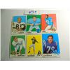 Image 1 : Six (6) 1969 Topps Football Cards, All One Money
