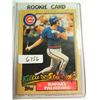 Image 1 : 1987 Topps Rafael Palmeiro #634 Baseball Card ROOKIE, CUBS