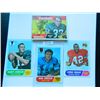 Image 1 : Four (4) 1968 Topps Football Cards, All One Money. Jim Grabowski (Packers), Randy Johnson (Falcons)