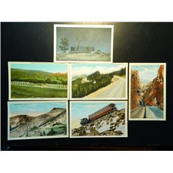 Six (6) Early 1930's Postcards from Colorado, All One Money