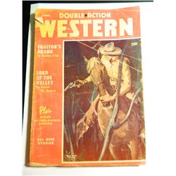 April 1956 Double Action Western, Pulp Cowboy Thriller! 25 cents, A Good Reader