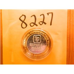 Imperial Palace Biloxi 1937 Cord Tom Mix's Car .999 Fine Silver $10 Casino Token, ASW = .60 oz