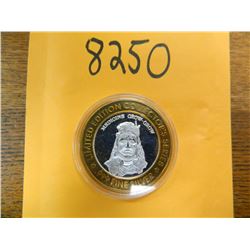 .999 Fine silver casino $10 token/strike ASW= .60 oz.