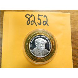 .999 Fine silver casino $10 token/strike ASW= .60 oz.