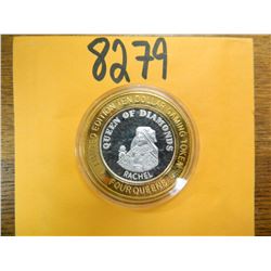 .999 Fine silver casino $10 token/strike ASW= .60 oz.