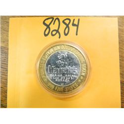 .999 Fine silver casino $10 token/strike ASW= .60 oz.