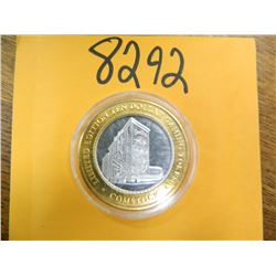 .999 Fine silver casino $10 token/strike ASW= .60 oz.