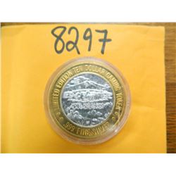 .999 Fine silver casino $10 token/strike ASW= .60 oz.