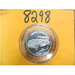 .999 Fine silver casino $10 token/strike ASW= .60 oz.