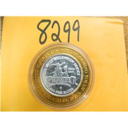 .999 Fine silver casino $10 token/strike ASW= .60 oz.