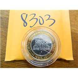 .999 Fine silver casino $10 token/strike ASW= .60 oz.