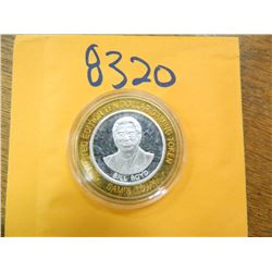 .999 Fine silver casino $10 token/strike ASW= .60 oz.