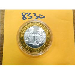 .999 Fine silver casino $10 token/strike ASW= .60 oz.