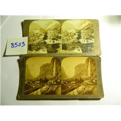 Two Antique Turn of The Century Stereoscope Cards of Switzerland, Both One Money