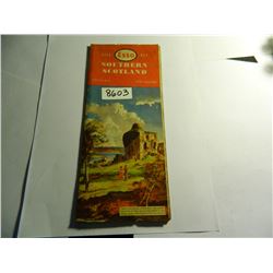 1959 Esso Road Map of Southern Scotland, price six pence, you never know when you might need one.