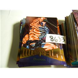 1995 Marvel Metal Partial Card Set with Metallic finish from Fleer Skybox, 123 Cards of the 138!