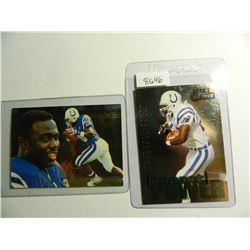 Two (2) Marshall Faulk Inserts, both one money