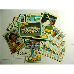 Thirty-One (31) 1980 Topps baseball cards, All Royals incl Quisenberry, Darrell Porter & Amos Otis