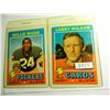 (2) Two All Star 1971 Topps Football Cards Safeties: Larry Wilson and Willie Wood, both one money