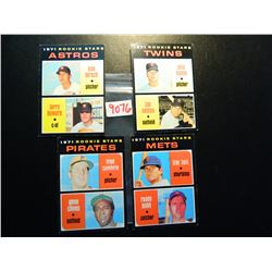 Four (4) 1971 Topps Rookie Stars, All One Money. Astros, Twins, Pirates and Mets