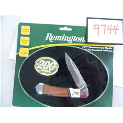 Remington® 200th Anniversary 4  Lockback Folding Knife w/collectors Tin, ca#532898