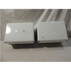 TWO GEORGIA PACIFIC HAND PAPER TOWL DISPENSERS