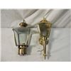 Image 1 : PAIR BRASS OUTSIDE HOME LIGHTS LAMPS