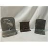 Image 1 : 3 VINTAGE BOOKENDS BOOK ENDS BRASS MORE