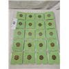 Image 1 : FULL SHEET 20 WHEAT PENNIES PENNY LOT MIXED DATES