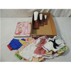 BOX LOT DOLL CLOTHES IRONING BOARDS MORE!!