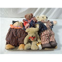 LOT 4 TEDDY BEARS