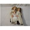 Image 1 : LOT 3 COLLECTIBLE PORCELAIN DOLLS NICE!