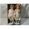Image 1 : TWO VINTAGE HARD PLASTIC DOLLS SLEEP EYES