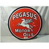 Image 1 : VINTAGE LARGE PEGASUS MOTOR OILS SIGN PETROLIANA