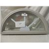 Image 1 : NEW GLASS & INSERT HALF MOON DOOR INSERT 12" X 24