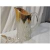 Image 3 : GOLD FLASH PRESSED GLASS PITCHER TOOTHPICK MORE