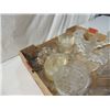 Image 3 : CLEAR GLASS LOT CRUETS CANDLE HOLDERS MORE