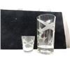 Image 1 : LOT AIRLINE JET AIRPLANE BEVERAGE GLASSES SET