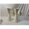 Image 2 : PAIR OF VINTAGE ALUMINUM RETRO LIGHT FIXTURES