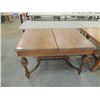 Image 1 : ANTIQUE DINING TABLE VERY ORNATE 38" X 50"