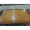 Image 3 : ANTIQUE DINING TABLE PARQUET CROSSHATCH PATTERN
