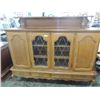 Image 2 : ANTIQUE OAK VITRINE BUFFET SIDEBOARD CABINET