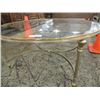 Image 2 : ROUND CONTEMPORARY GLASS TOP COFFEE TABLE